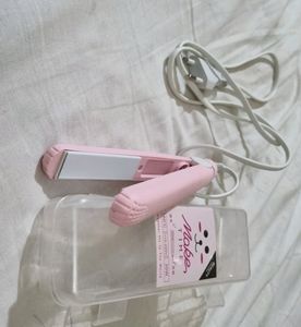 pink colour Electronic Hair Straightener