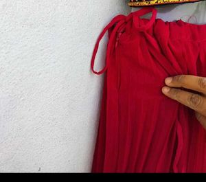 Red Lehnga Skirt