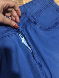 Blue Women Jeans Authetic Denim Wear