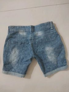 Denim Bermuda Shorts