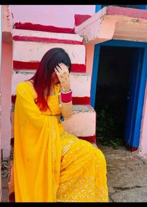 Sharara Haldi Suit Set