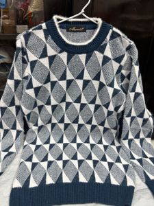 Patterned Knit Sweater &amp; Pant Set