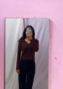 Brown Stylish Top At Very Low Price😍