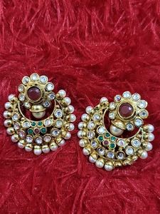 Elegant Stone Studded Earrings
