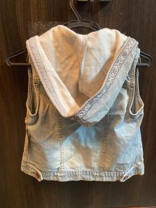 Denim Sleeveless Jacket