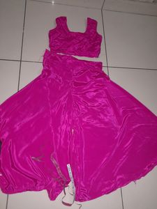 Crop Choli Net Shrug With Sharara