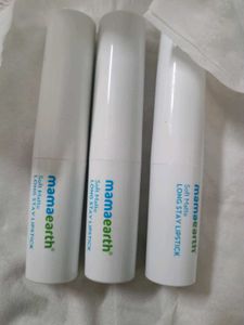 3 Mama Earth Soft Matte Long Stay Lipstick