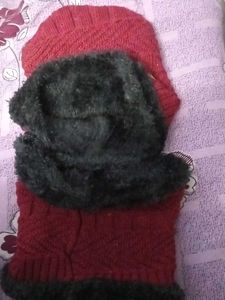 Woolen Cap And Muffler