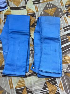 Blue Flare Leg Trousers