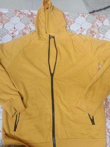 Yellow Zip-Up Hoodie
