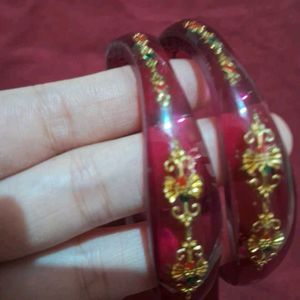 Beautiful Green And Marron Bangles