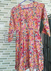 Colorful Print Short Kurti