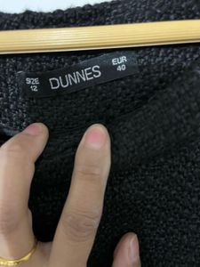 Tweed Chic Black Skirt