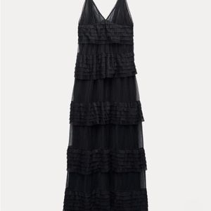 New Zara Celeb Style Gala Runway Maxi Dress