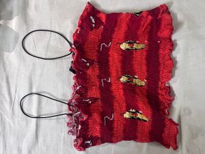 Red Crop Top