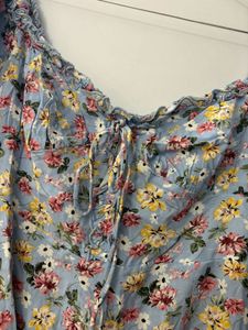 Blue Floral Dresss