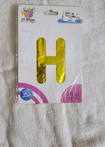 H - Foil alphabet Latter