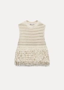 Zara Fringe Crochet Tank