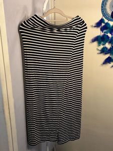 Striped Skirt with a slit