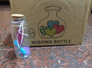 miniature bottle or message bottle
