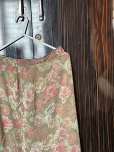 vintage-style floral Skirt