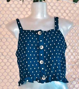 SizeM/L 🎁Buy 2 Get 1 Free 🎁Polka Dot Crop Top