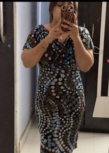 Pintrest Floral Print Wrap Dress