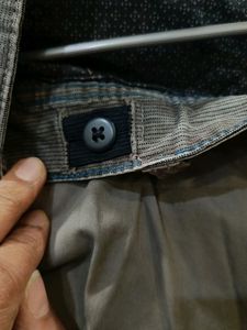 Grey Solid Bermuda Shorts For Boys