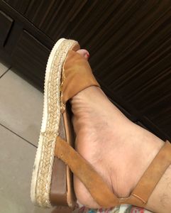 Brown Espadrille Sandals - Size 41