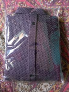 FAB : Men Self Design Casual Shirt (purple )