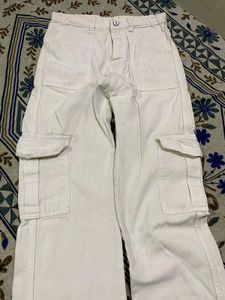 White Denim Cargo For Women