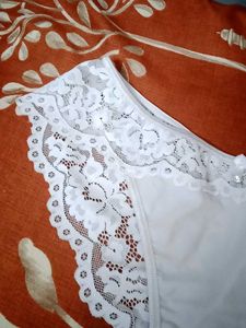 off White Lace Panties