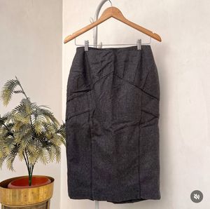 Wool Blend Mini Skirt