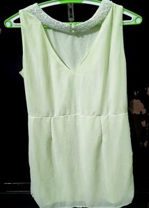 Light Green Sleeveless Dress