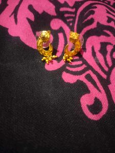 Gold Jhumka Earrings