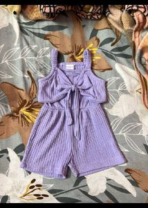 Cute Babyhug Purple Romper