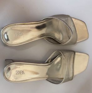 ZARA Silver Heels