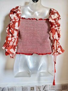 🎄Buy 1, Get 1 Free🎁Floral Print Smocked Top