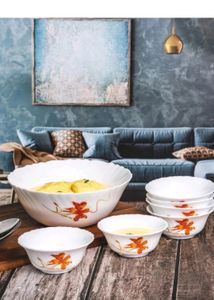 LARAH borosil 7 Pcs Serving Bowl