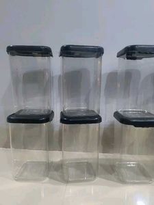 6 piece storage containers for kitchen