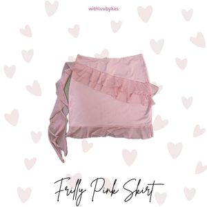 Ruffled Pink Skirt