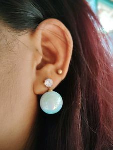 Blue Earrings Pair