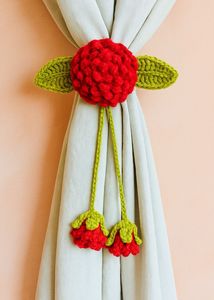 Handmade Crochet Flower Curtain Tieback