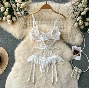 Melt His Mind With Lace Mesh Lingerie.