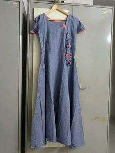 A Line Long Floor Length Dress Cum Kurta.