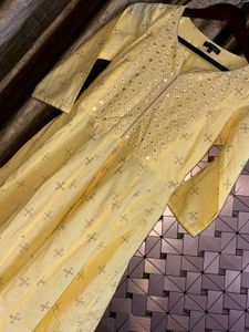 Pre Loved Rich Cotton Fabric Anarkali Dress/ Kurta