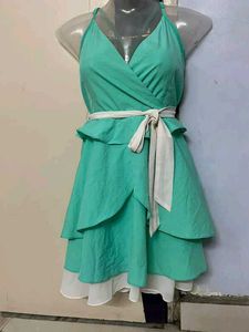 pinterest mini Green Tiered Dress