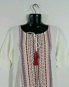 New Embroidered Kurti With Tag