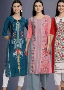 Grey And Pink Kurti