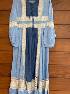 Lace Trim Maxi Dress